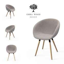Krzesło KR-502 Ruby Kolory Tkanina Abriamo 02 Boucle Design Italia 2025-2030